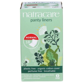 Natracare NC3123 Panty Liners, Organic, For Liners, Bladeless, Pack of 18, Length: 5.7 inches (14.5 cm), Width: 2.1 inches (5.3 cm), Thickness: 0.1 inches (0.29 cm)