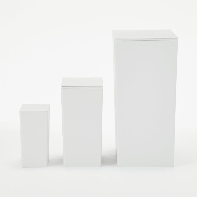 MUJI MAB04A6S Polypropylene Trash Can, Square Shape, Mini (Approx. 0.9