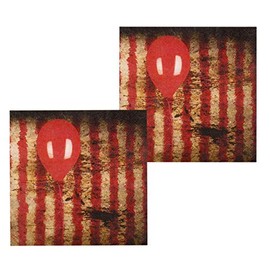 Boland 10134190 12 Horror Clown Napkins, Multicoloured, Standard Size