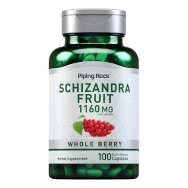 Schizandra 1160 Mg Energía + Claridad Mental 100 Americano Sabor Sin Sabor