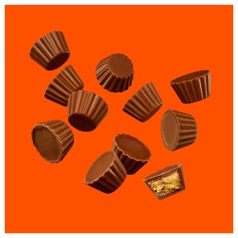 REESE'S Chocolate Peanut Butter Candy, Minis, King Size (Pack of
