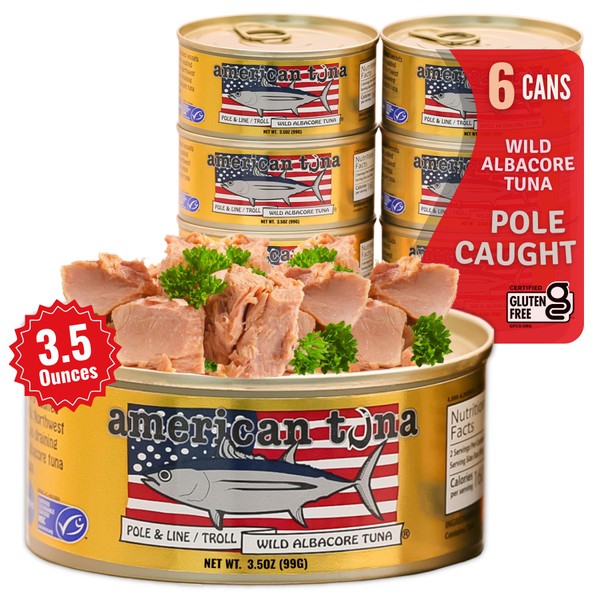 Pole Caught Wild Albacore Tuna Fish, by American Tuna, With