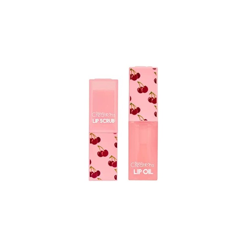 Duo de exfoliante y aceite para labios con aroma a
