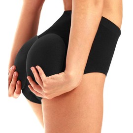 CeesyJuly Women Padded No Roll Stomach Shapewear Butt Lifter Control Panties