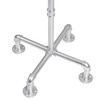 MyGift 5.5ft Freestanding Coat Rack with Silver Tone Industrial Metal