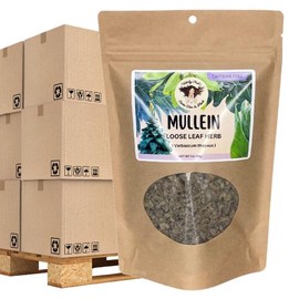 Witchy Pooh's Mullein Leaf Tea - Loose Leaf Herb, Caffeine Free - Size: 1oz Pouches Case (30 per)