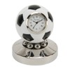 Black and White Football Miniature Clock