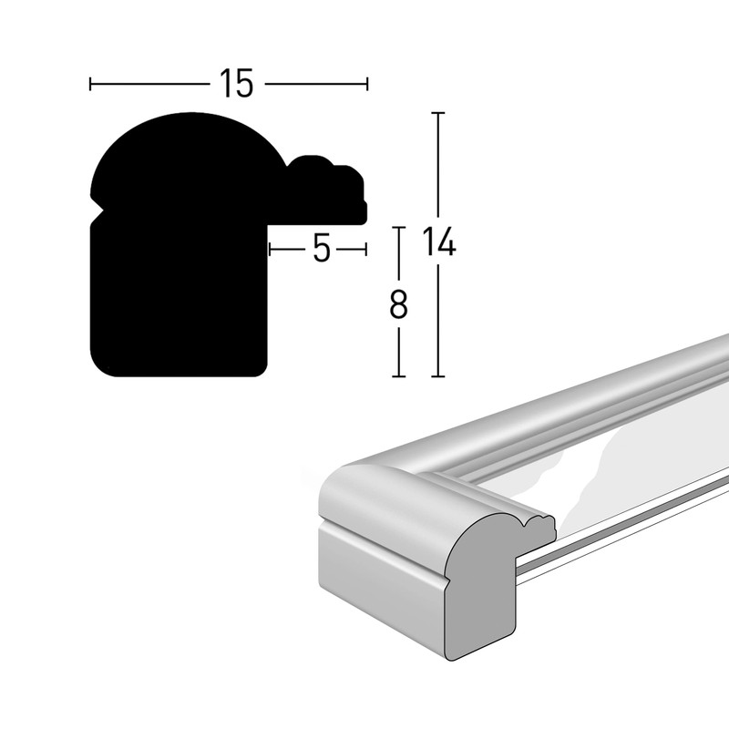 accent by nielsen Bilderrahmen, 21 x 29,7 cm (A4), Holz,