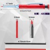GeneX Sumitsuke Mechanical Pencil, Set of 2 Construction with Refill,