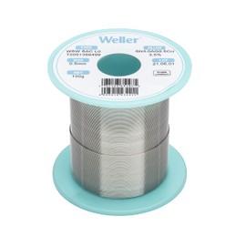 Weller WSW SAC L0 (T0051388499) Lead Free Solder Wire, Dia: 0.5 mm / 0.020 in, Wt: 100 g / 3.527 oz, Alloy Sn96.5Ag3.0Cu0.5, Flux content 3.5%