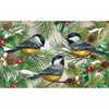 Briarwood Lane Winter Chickadees Doormat