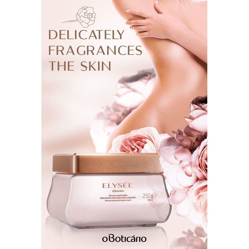 O Boticario Elyse Body Cream, 8.8 oz (250 g)