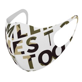 Design 011603 Mask, Set of 2, Polyester, Washable, Cloth Mask, Unisex, Camouflage, English