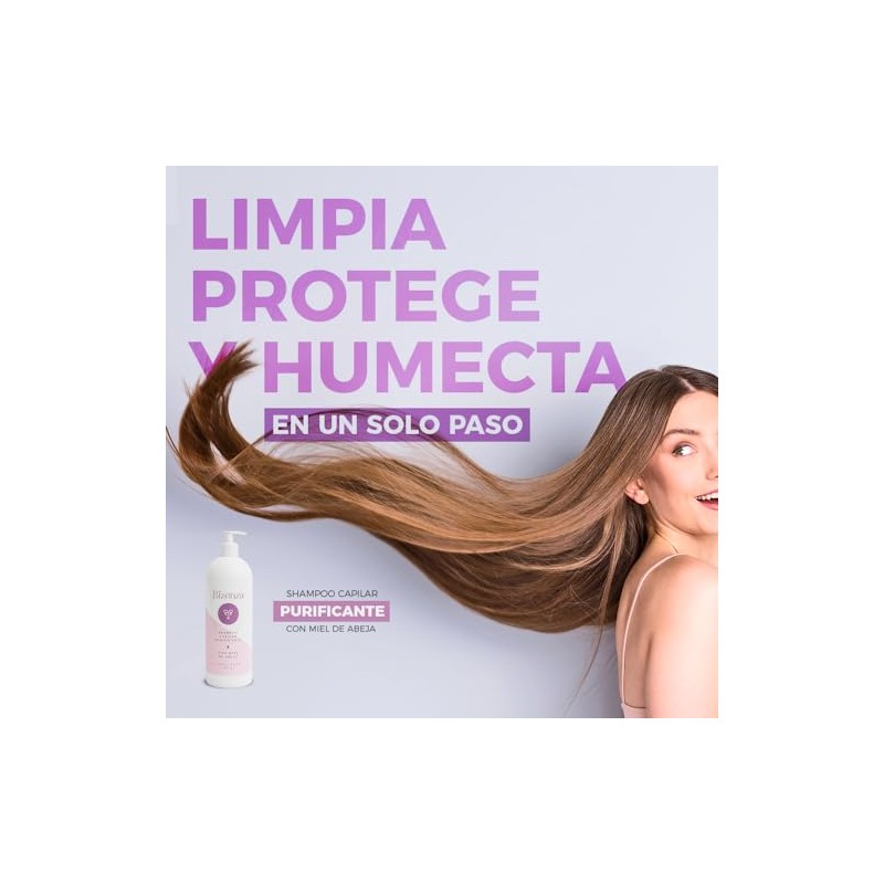 Shampoo Limpieza Profunda Profesional - Purificante con Miel de Abeja