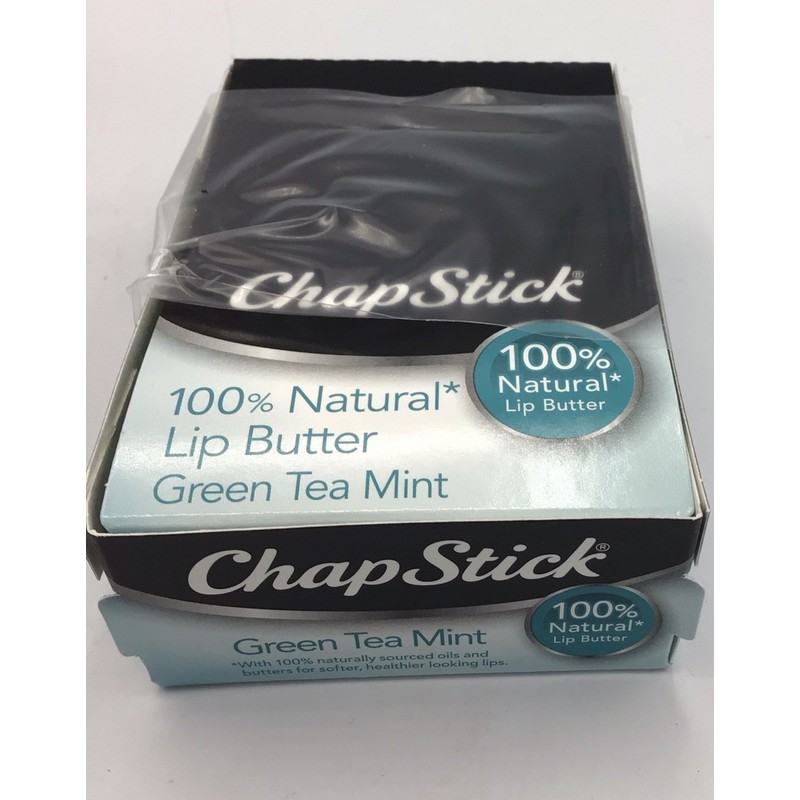 ChapStick Lot Of 24 ChapStick Green Tea Mint Flavor 100%