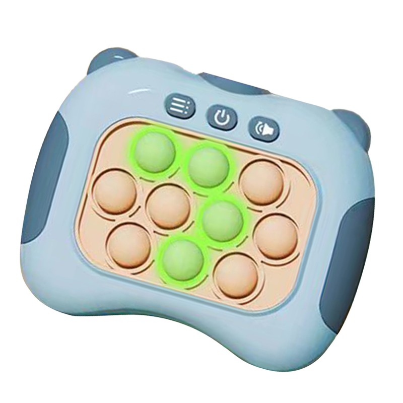 Quick Push Bubbles Game Toy Educational Decompression Light Up Pop
