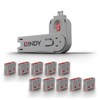 Lindy USB Type A Port Blocker- Pack of 10 Blockers