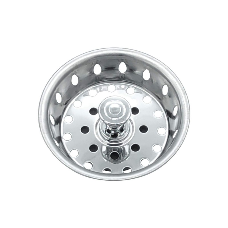 Replacement Kitchen Sink Stainless Steel Basket Strainer with Prong and