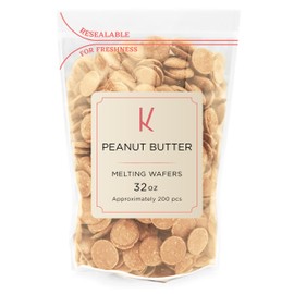 K Chocolate Melting Wafers Bulk Perfect For Dipping, Deserts, Baking And More (2 Pound, Peanut Butter)