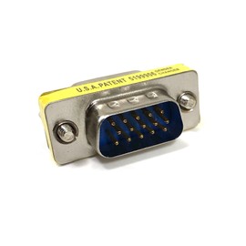 Micro Connectors, Inc. VGA HD15 Male to Male Gender Changer(G05-300SL)
