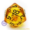 Bescon Amber Jumbo D20 38MM, Big Size 20 Sides Dice,