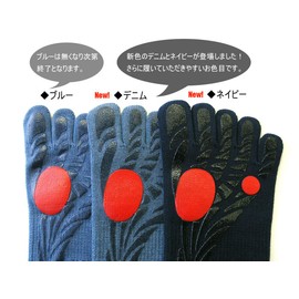 Gutsman Non-Slip Five Finger Socks for Golf (9.8 - 10.6 inches (25 - 27 cm), For Golf, Fighting, Anti-Slip, Five Finger Socks, Sports, Training, Grip, Treading, Father's Day Gift, Father's Day Gift, Father's Day Gift, Denim