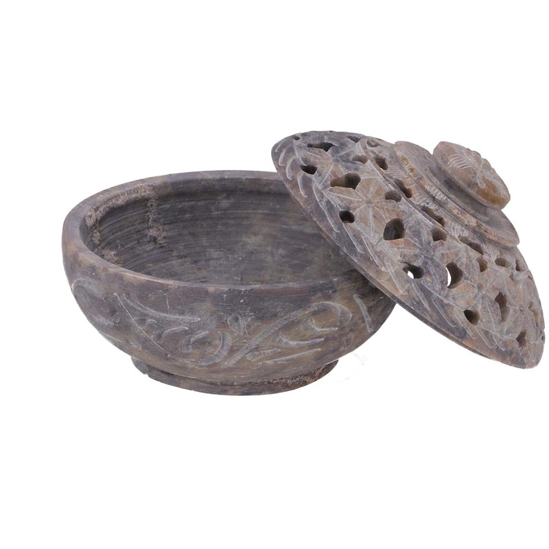 GURU SHOP Indian Incense Holder, Pot Pourri Bowl Made of