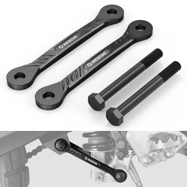 NICECNC Motorcycle Lowering Linkage Drop Link Lower 1.5in/38mm Compatible with Yamaha Tenere 700 /XTZ700 2019-2024, Tenere 700 Rally Edition 2020-2024, BW3-2217M-00-00, Aluminum, CNC, Black
