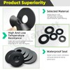 Mardatt 175Pcs 7 Sizes Rubber Washers Assortment Kit, 10/12/16/18/20/25/30MM Flat