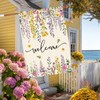 Wisteria Wildflowers House Flag Double Sided Large Garden Flags