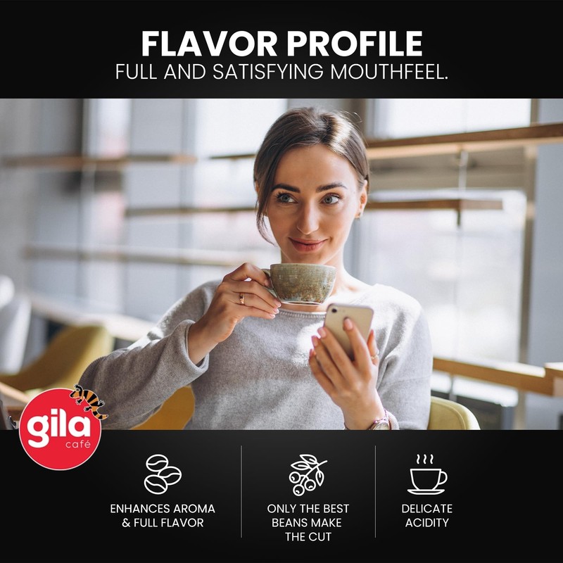 gila café Ground Coffee Medium Roast Espresso 32oz (1-Pack) -