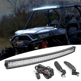 DYSO For Polaris General 1000/XP 1000 Roof 42'' Curved LED Light Bar Bracket Wire Kit