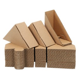 sourcing map sourcing map Adjustable Cardboard Corner Protector, Cardboard Edges Protector 7x7x3cm for Art, Packing, Shipping Supplies Pack of 60