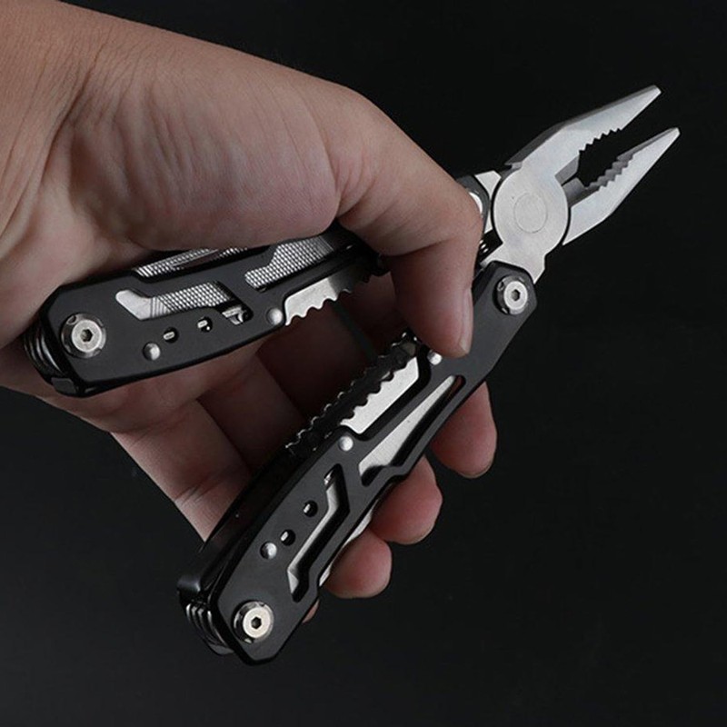 FIBOUND Multi-purpose Pliers, Multi-tool, Stainless Steel, Black