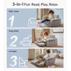 3-in-1 Extra Wide Convertible Kids Couch, Flip Open Toddler Couch