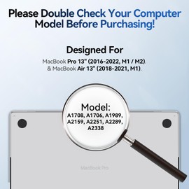 Magnetic Anti Blue Light Filter for MacBook Air/Pro 13 Inch (2016-2022, M1, M2), Removable MAC 13.3" Computer Film,Glare Laptop Screen Protector with Camera Cover