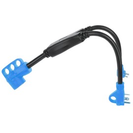 ROADFAR RV Y-Split Power Cord Adapter, 50 amp Female to (1) 30 amp - (1) 15 amp Male RV Adapter, Heavy Duty RV Electrical Cord Cable Adapter, ETL/CETL Listed