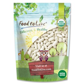 Food to Live Organic Cannellini Beans, 2 Pounds – Non-GMO, Dried White Kidney Beans, Sproutable, Vegan, Kosher, Bulk. Pre-Soak Needed. Rich in Fiber, Protein. Great for Minestrone Soup, Bean Salad.