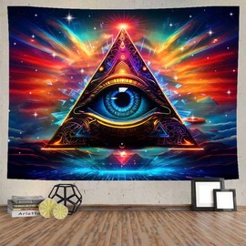Ine Ive Evil Eye Tapestry Divination Wall Tapestry Galaxy Space All Seeing Eyes Art Tapestry Aesthetic 80x60 Inches Tapestry Wall Hanging for Bedroom Dorm Home Decor GTOKIE0318