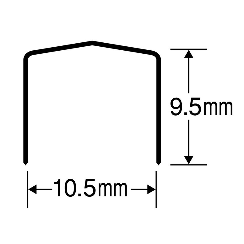 マックス MAX ホチキス ホッチキス針 針足9.5mm 2115 3/8L