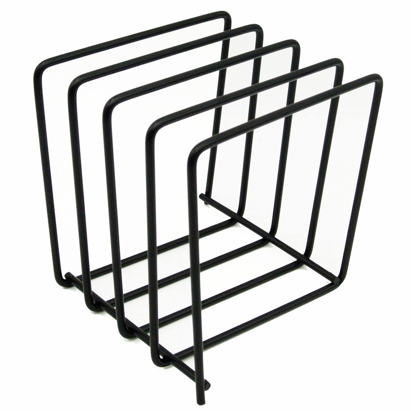 L-Premium Vinyl Record LP Storage Rack - Black