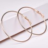 14K Gold Plated Hoops Earrings for Women Large Open Dainty