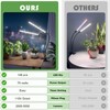 GooingTop Grow Light LED Gooseneck Lamp,Dual-Head White Full Spectrum 148