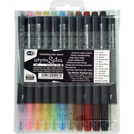 Copic Marker Copic atyou Spica Set B - Bolígrafo con purpurina, 12 colores cada uno