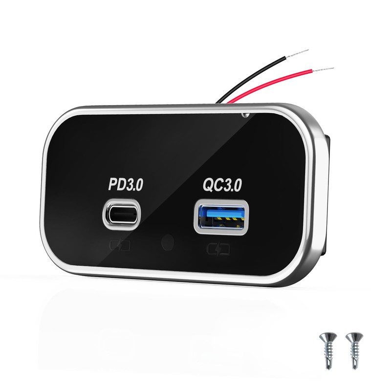 Kriogor USB C Socket 12 V Motorhome Charger, PD3.0 &