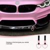 JRYEM 2PCS Heart Shaped Car Handle Straps, Rear Bumper Warning