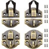 SDTC Tech 4-Pack Antique Bronze Decorative Hasp Retro Jewelry Box