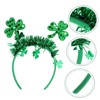 KOMBIUDA Saint Patrick's Day Headband for Women Festive Shamrock Hair