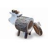 Waldfabrik Natural Wooden Cow-Shaped Money Bank, Traditional Craftsmanship, Creative Gift