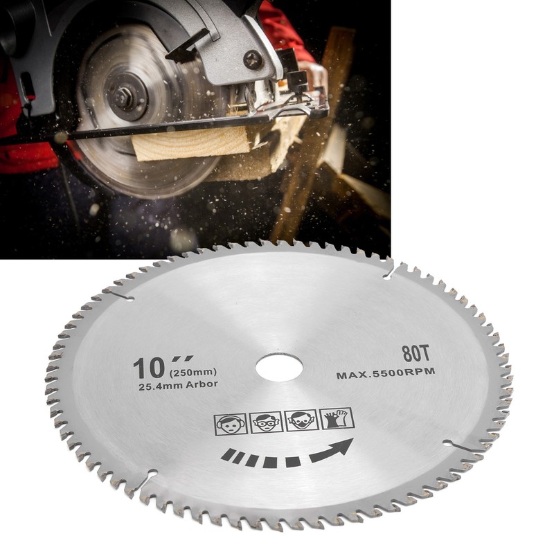 10 x 80T 254mm Circular Saw Blade Cutting Disc Woodworking